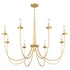 Stonecrest 8-Light Chandelier in French Gold