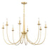 Stonecrest 8-Light Chandelier in French Gold