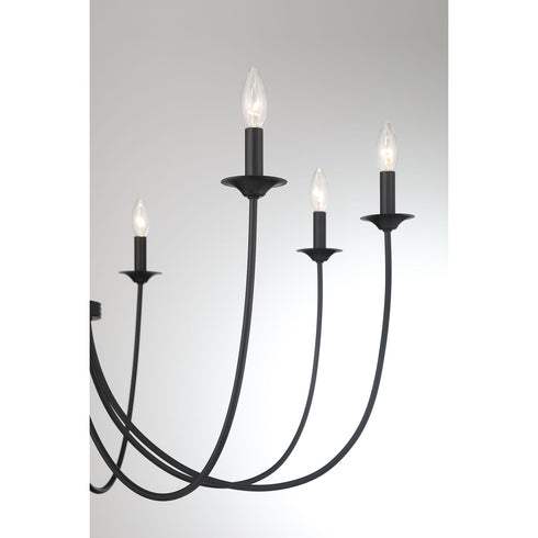 Stonecrest 8-Light Chandelier in French Gold