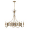Hearst 8-Light Chandelier in Noble Brass