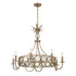 Hearst 8-Light Chandelier in Noble Brass