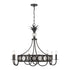 Hearst 8-Light Chandelier in Noble Brass