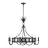 Hearst 8-Light Chandelier in Noble Brass
