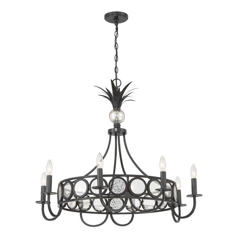 Hearst 8-Light Chandelier in Noble Brass