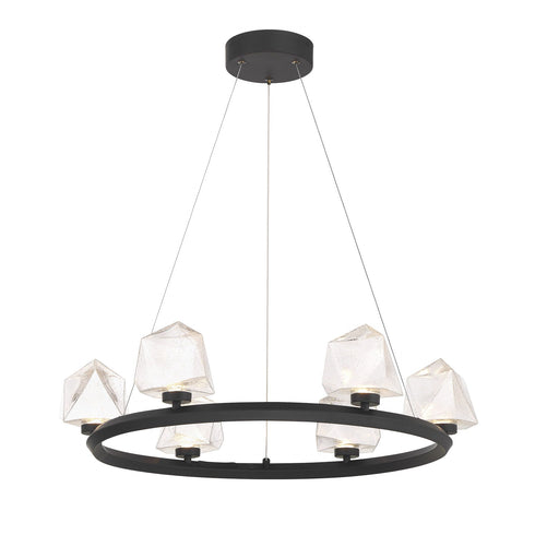 Castello 6-Light Chandelier in Warm Brass