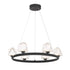 Castello 6-Light Chandelier in Warm Brass