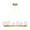 Castello 8-Light Chandelier in Warm Brass