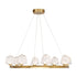Castello 8-Light Chandelier in Warm Brass