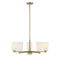 Baldwin 5-Light Chandelier in Noble Brass