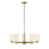 Baldwin 5-Light Chandelier in Noble Brass