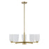 Baldwin 5-Light Chandelier in Noble Brass