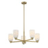 Baldwin 5-Light Chandelier in Noble Brass