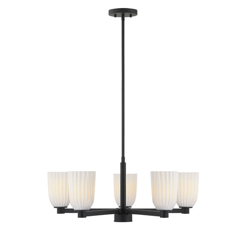 Baldwin 5-Light Chandelier in Noble Brass