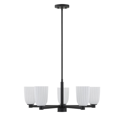 Baldwin 5-Light Chandelier in Noble Brass