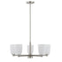 Baldwin 5-Light Chandelier in Noble Brass