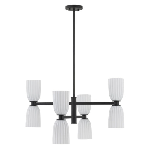 Baldwin 8-Light Chandelier in Noble Brass