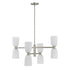 Baldwin 8-Light Chandelier in Noble Brass