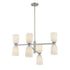 Baldwin 8-Light Chandelier in Noble Brass