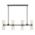 Baldwin 8-Light Linear Chandelier in Noble Brass