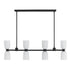 Baldwin 8-Light Linear Chandelier in Noble Brass