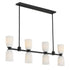 Baldwin 8-Light Linear Chandelier in Noble Brass