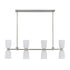 Baldwin 8-Light Linear Chandelier in Noble Brass