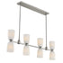 Baldwin 8-Light Linear Chandelier in Noble Brass
