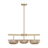 Hubbard 3-Light LED Chandelier in Noble Brass