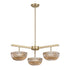 Hubbard 3-Light LED Chandelier in Noble Brass