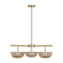Hubbard 3-Light LED Chandelier in Noble Brass