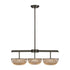 Hubbard 3-Light LED Chandelier in Noble Brass