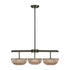 Hubbard 3-Light LED Chandelier in Noble Brass