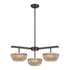 Hubbard 3-Light LED Chandelier in Noble Brass