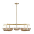 Hubbard 5-Light LED Chandelier in Noble Brass