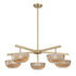 Hubbard 5-Light LED Chandelier in Noble Brass