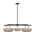Hubbard 5-Light LED Chandelier in Noble Brass