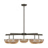 Hubbard 5-Light LED Chandelier in Noble Brass