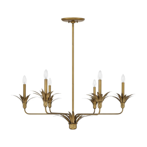 Strathmore 6-Light Chandelier in Antique Patina
