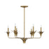 Strathmore 6-Light Chandelier in Antique Patina