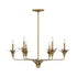 Strathmore 6-Light Chandelier in Antique Patina