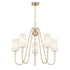 Sheldon 5-Light Chandelier in Noble Brass