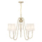 Sheldon 5-Light Chandelier in Noble Brass