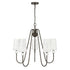 Sheldon 5-Light Chandelier in Noble Brass
