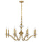 Champlain 8-Light Chandelier in Warm Brass