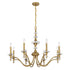 Champlain 8-Light Chandelier in Warm Brass