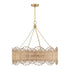 Shawnee 8-Light Chandelier in Warm Brass