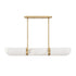 Chalfont 4-Light Chandelier in Warm Brass