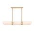 Chalfont 4-Light Chandelier in Warm Brass