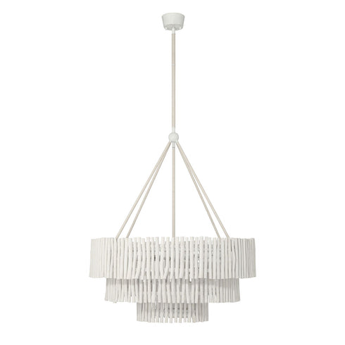 Phong 9-Light Chandelier in Blanco