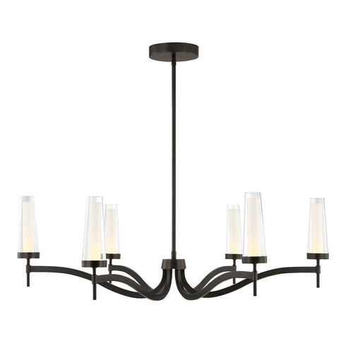 Butler 6-Light Chandelier in Mediterranean Bronze
